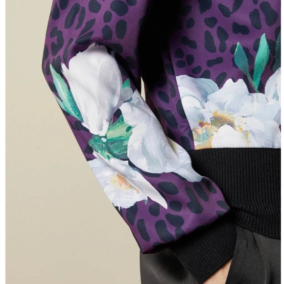 ❤️Host Pick❤️ NWT TED BAKER Willow Wilderness Zip Bomber Jacket - Size S - Picture 4 of 8